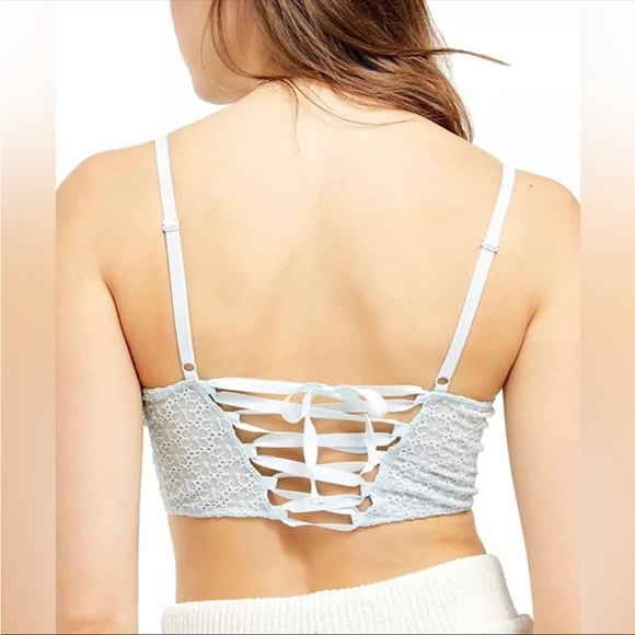 NWT Free People Longline Lele Bra Lace / Lace-Up
Top Light Blue XS - Picture 5 of 7